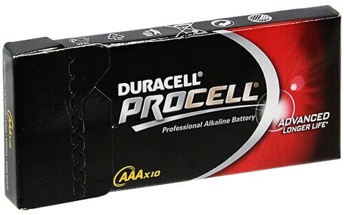 AAA Батарейка DURACELL Procell LR03-10BL MN2400, 10 шт. - фото №6