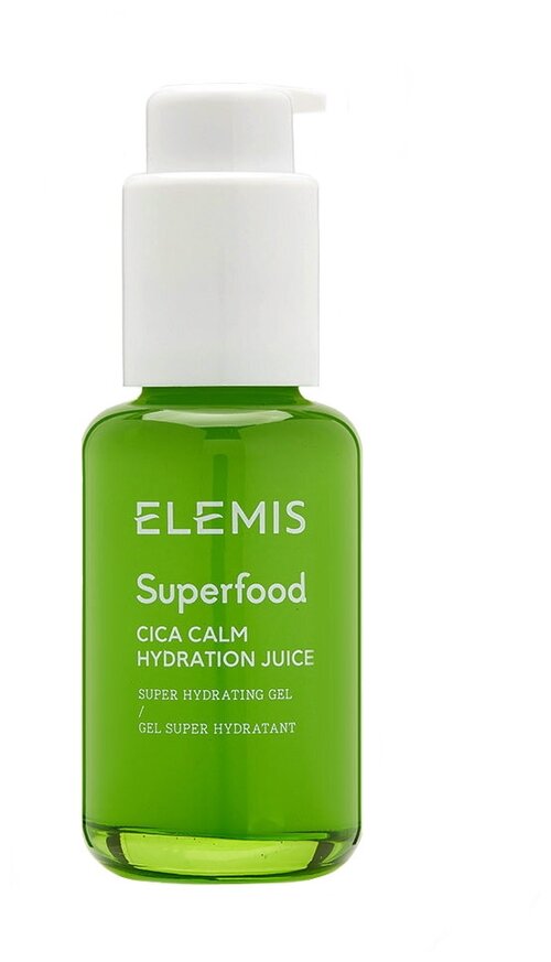 ELEMIS Superfood Cica Calm Hydration Juice Успокаивающий гель для лица с экстрактом центеллы азиатской Суперфуд, 50 мл