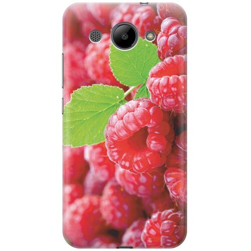 фото Cиликоновый чехол на huawei y3 2017 / хуавей у3 2017 с принтом "малинка" gosso