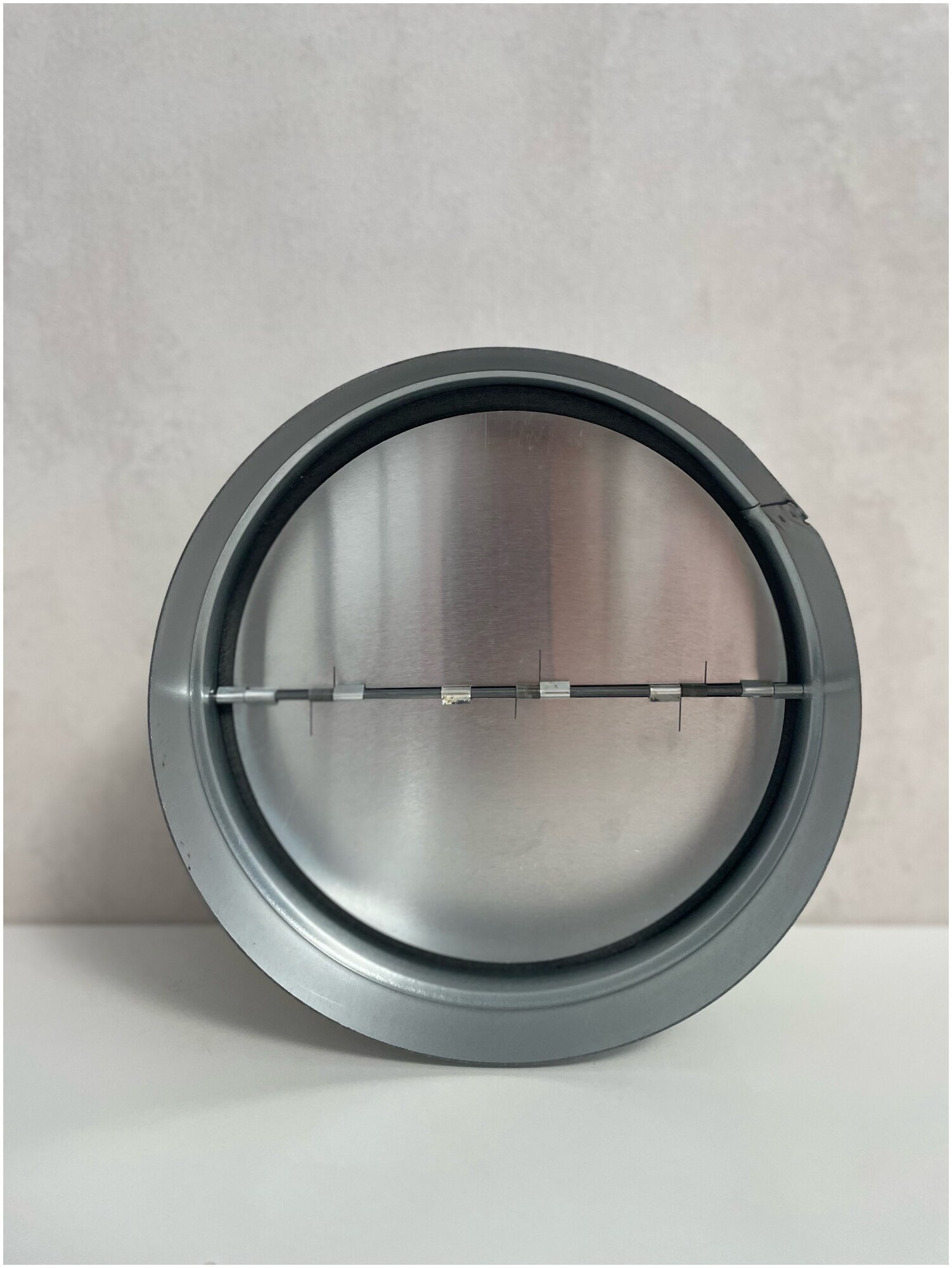 Обратный клапан для вентиляции из оцинкованной стали с уплотнительной прокладкой, d 125 мм - фотография № 3