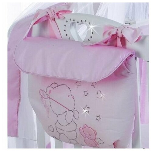 фото Roman baby сумка для игрушек на кровать polvere di stelle розовый