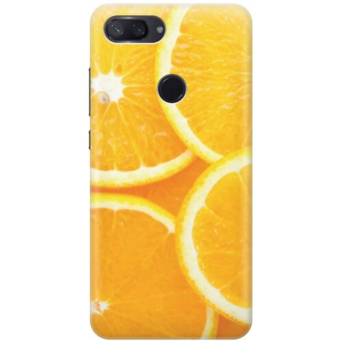 фото Cиликоновый чехол на xiaomi mi 8 lite / сяоми ми 8 лайт с принтом "апельсины" gosso
