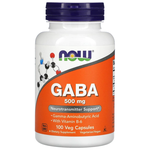 NOW GABA 500 mg. +B6 (100 капс) - изображение