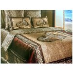 Комплект постельного белья евро Сонька-Дрёмка из натурального шелка Гепард - изображение