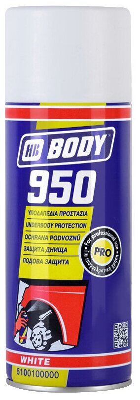 Антигравий BODY "950", белый, аэрозоль, 400 мл.