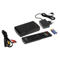 Приставка для цифрового ТВ BarTon TH-563, FullHD, DVB-T2, HDMI, USB, чёрная