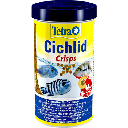 TETRA CICHLID CRISPS корм чипсы для всех видов цихлид (500 мл х 4 шт)