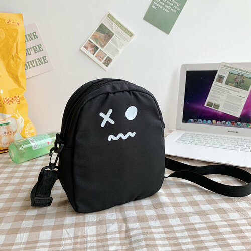 фото Сумка кросс-боди сумка-005, черный зеленый лимон