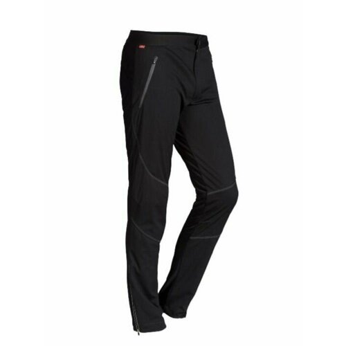 Беговые брюки Loffler, карманы, мембрана, утепленные, водонепроницаемые, размер 52, черный