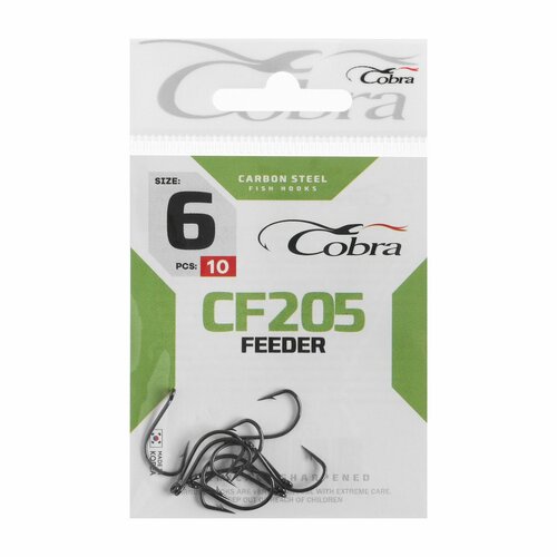 фото Крючки feeder, серия cf205, № 06, 10 шт. россия