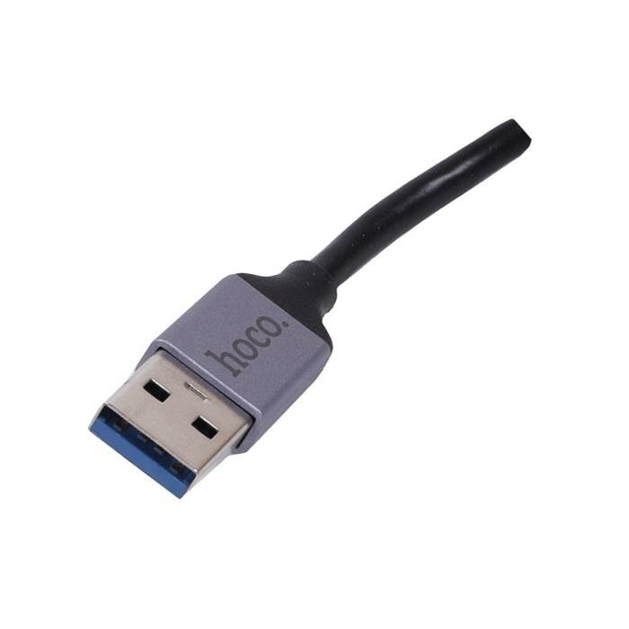 USB хаб Hoco HB34 USB 30*3  RJ45 Gigabit Ethernet 1000 Мбит/с