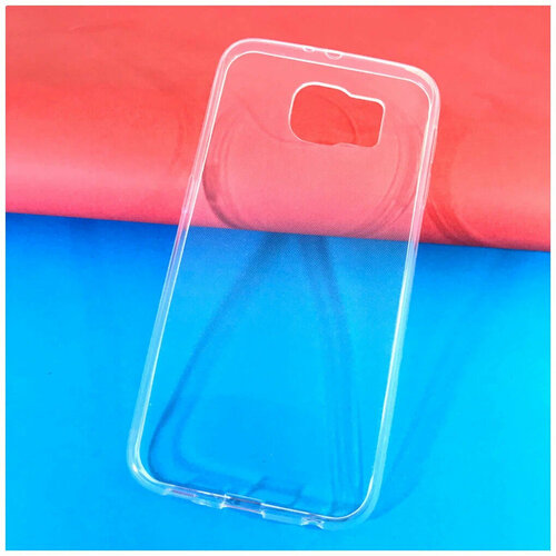 Прозрачная силиконовая накладка для Samsung S6