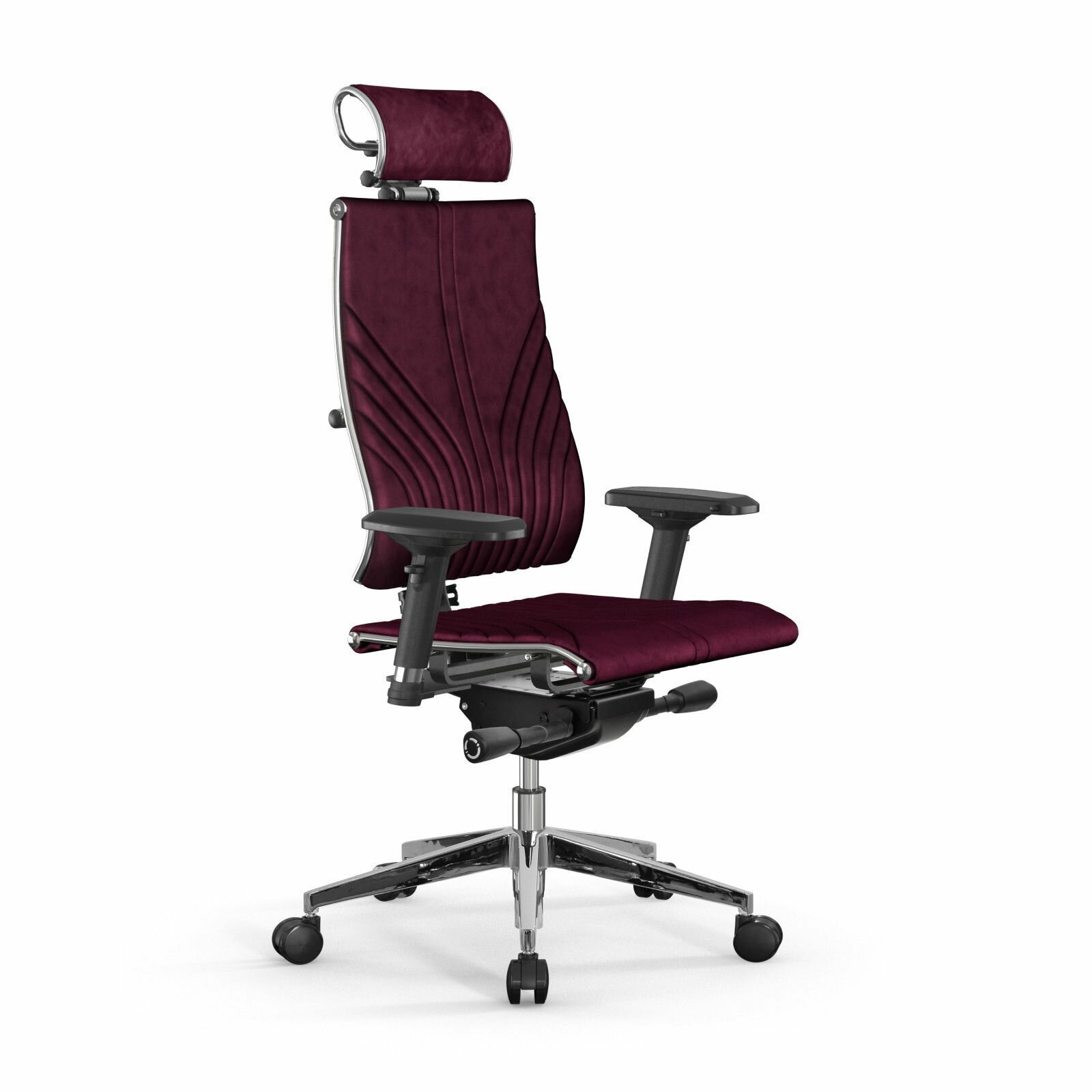 Офисное кресло METTA Y 4DF B2-12D (Фиолетовый велюр)