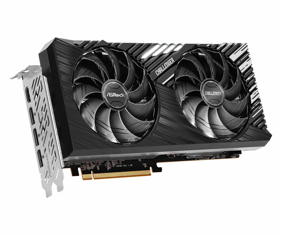 Видеокарта PCI-E ASRock 12GB GDDR6 192bit 5nm 1700/18000MHz HDMI/3*DP RTL - фото №4