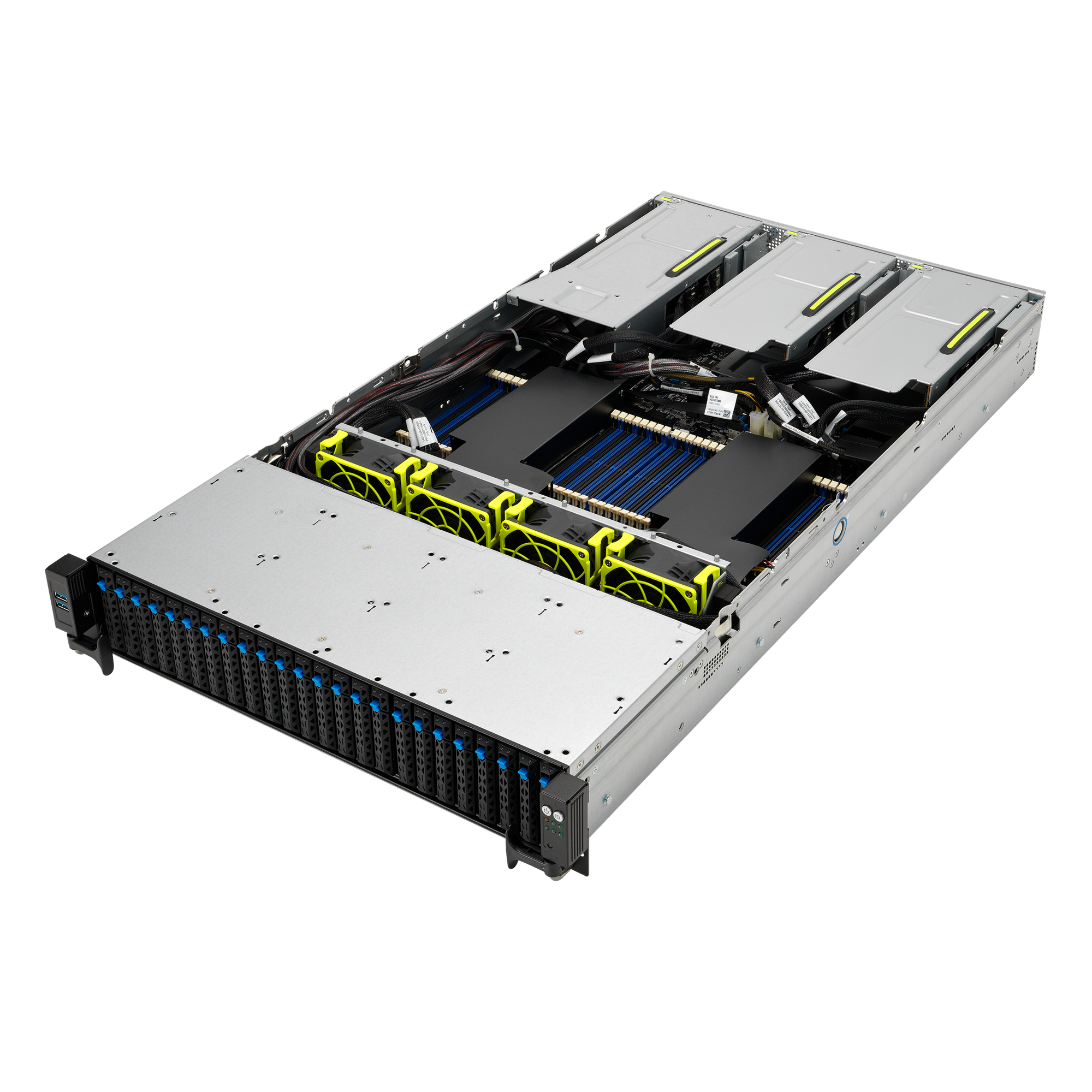 Сервер ASUS RS720-E10-RS24U (90SF00Z3-M000T0) без процессора/без ОЗУ/без накопителей/количество отсеков 2.5" hot swap: 24/1600 Вт/LAN 10 Гбит/c — фото 8