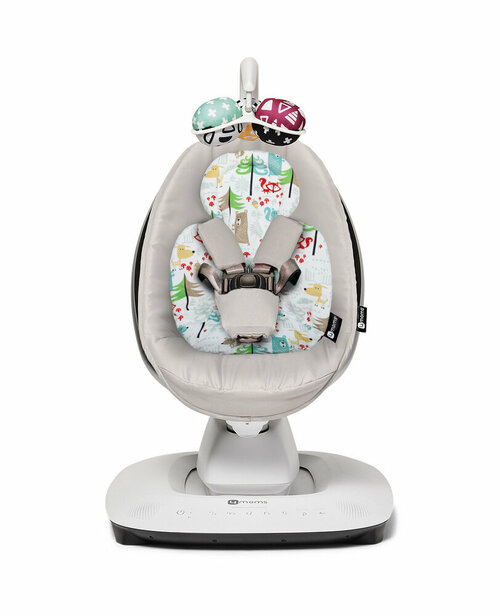 4moms Mamaroo NEW со вкладышем (Silver / Little Forest)