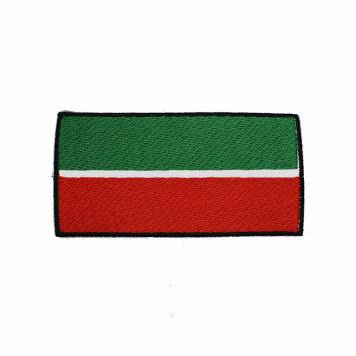 Шеврон, нашивка, патч, термоаппликация на клеевой основе, Флаг Татарстана, размер 90х45 мм