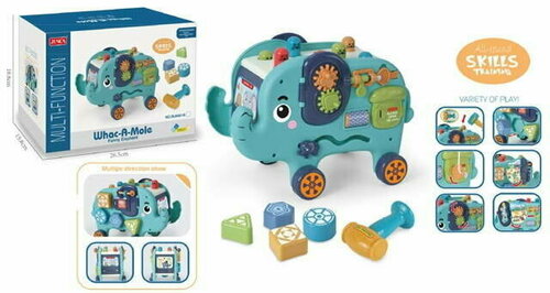 Next Развивающая игрушка Elephant car бирюзовая RJ6801B с 1,5 лет