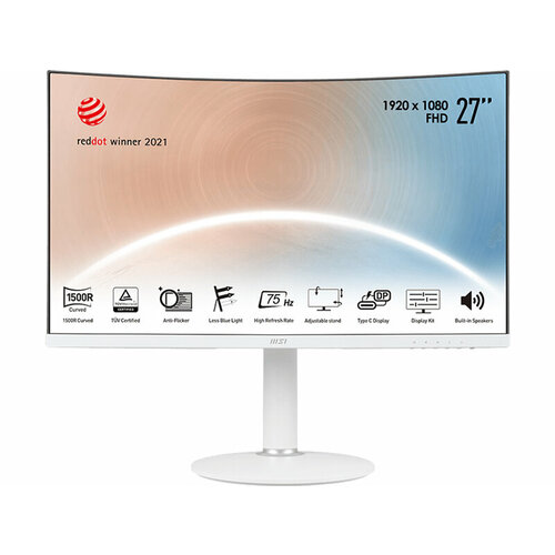 Монитор MSI Modern MD271CPW White 9S6-3PA6HH-027 2258300₽