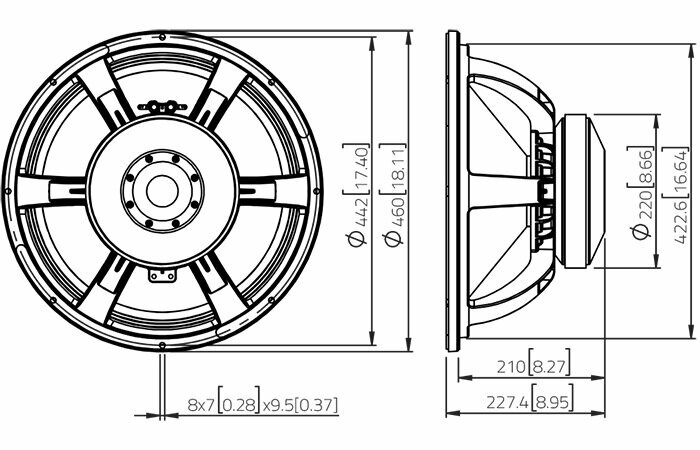 Динамик профессиональный НЧ Lavoce SAF184.03-4 — фото 1