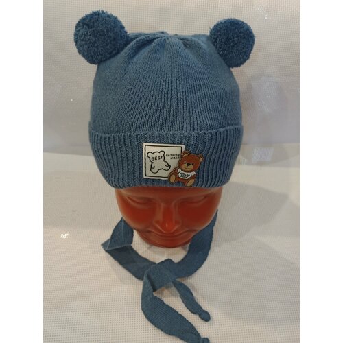 фото Шапка , размер 48-50, синий arriaz premium