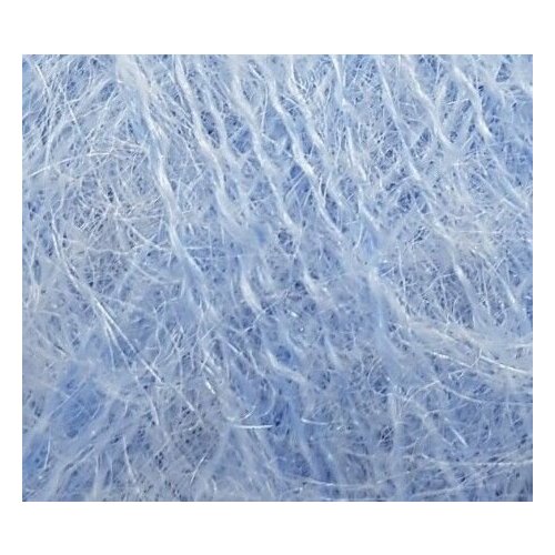 Пряжа для вязания GAZZAL Super kid mohair (35% полиамид 13% мериносовая шерсть файн супервош 52% супер кид мохер) 25гр. - 375м цв. 61252 св. голубой