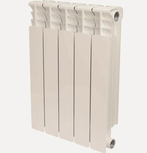 Изображение товара Радиатор биметаллический Stout Space 500/90/5 секций, 905 Вт, цвет белый