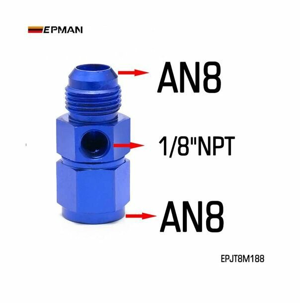 Фитинг EPMAN AN4/AN6/AN8 1/8 дюйма — фото 1