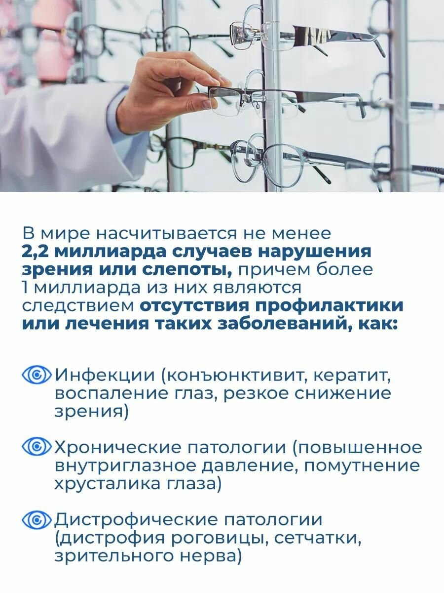 Витамины для глаз, лютеин комплекс витаминов для зрения, для улучшения и восстановления зрения, Офтальмол Oftalmol — фото 1