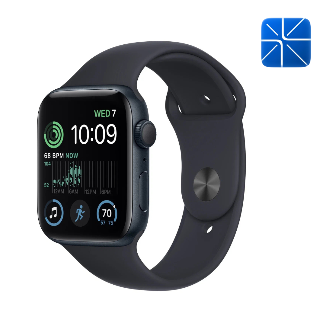 Умные часы Apple SE 2023, 40mm Midnight (Тёмная ночь) (Силиконовый ремешок, размер S\M)