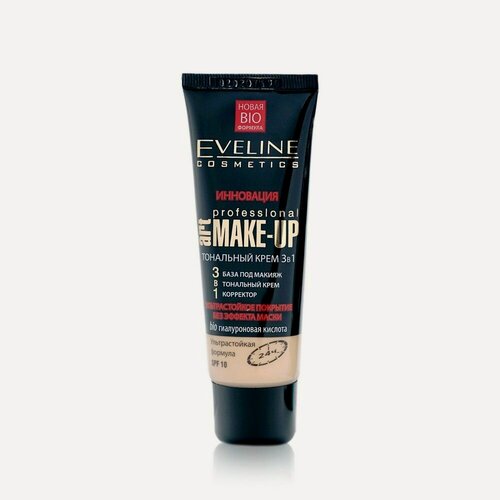 Изображение товара Тональный крем Eveline Art-professional make-up 3 в 1, Тон Натуральный, 30 мл
