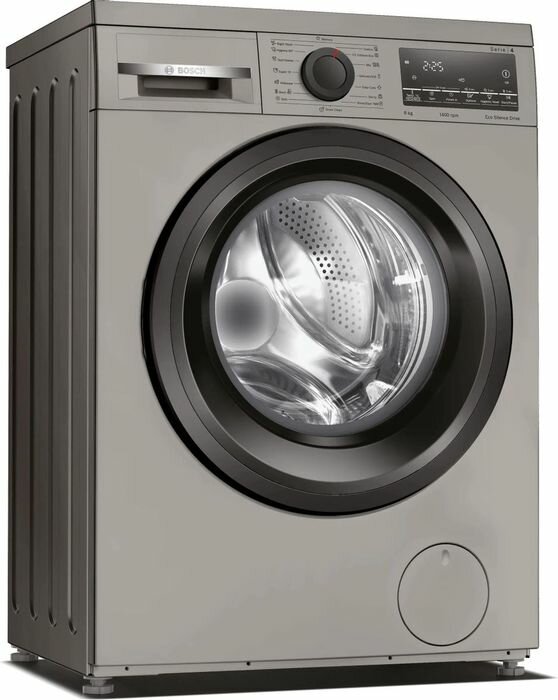 Стиральная машина BOSCH WLS2846SME, до 8 кг, инверторная, 1400 об/мин, серебристый