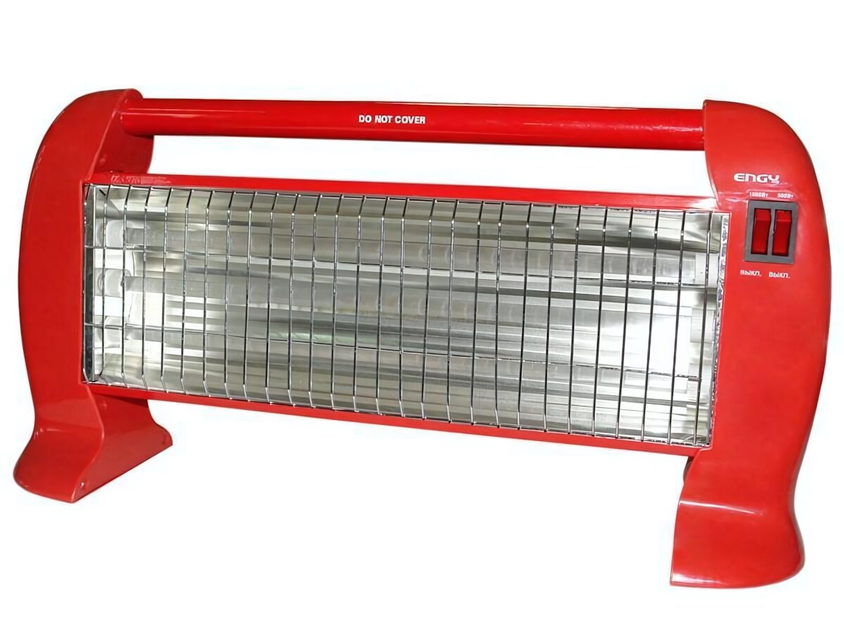 Обогреватель кварцевый "Engy QH-1500S" 1500Вт красный корпус 3 режима металл