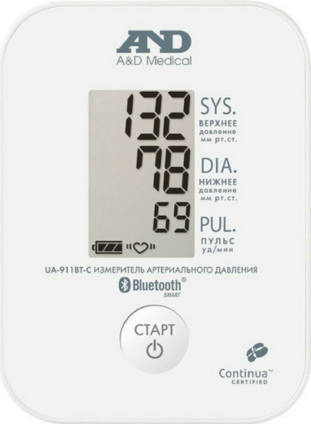 Тонометр A&D (Эй энд Ди) UA-911 BT-C автоматический с передачей данных по Bluetooth A&D Compahy Ltd. - фото №2