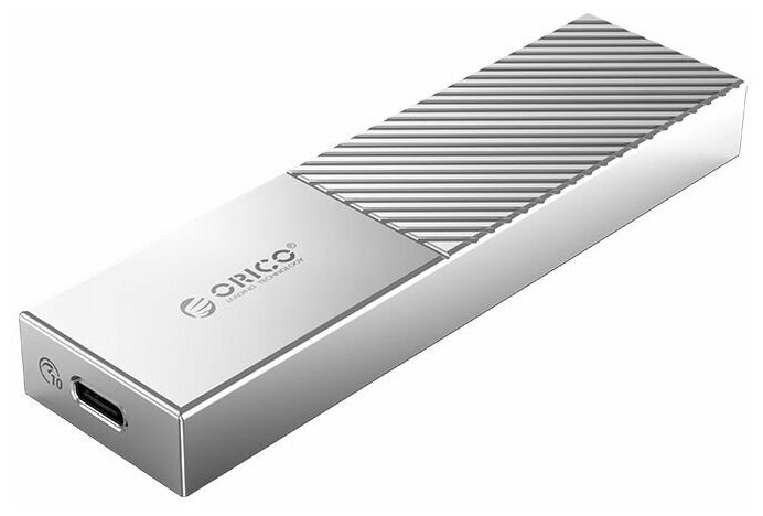 Корпус для SSD M.2 NVMe, USB3.1 Gen2 Type-C (10 Гбит/с), Orico M206C3, серый (ORICO-M206C3-G2-GY-BP)