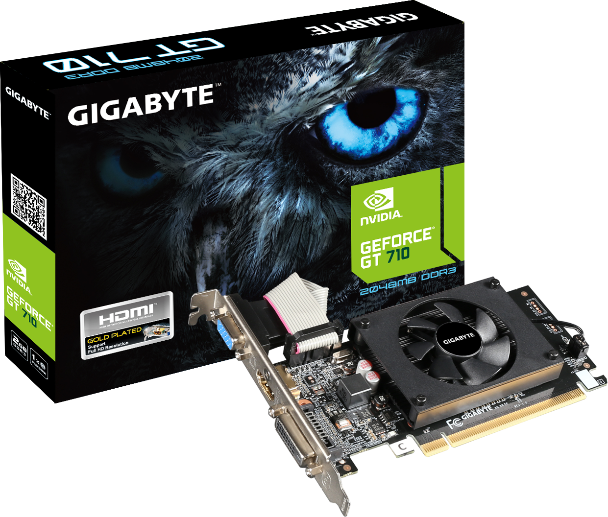 Видеокарта GIGABYTE GeForce GT 710 2GB (GV-N710D3-2GL) rev 20