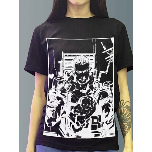 фото Футболка minimal trend, размер 2xl, черный