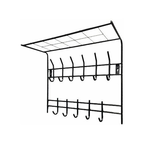 Вешалка настенная Триада 11 крючков ширина 65 см цвет чёрный 2165₽