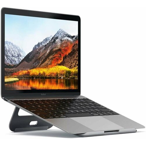подставка для ноутбука satechi aluminum laptop stand серый космос Алюминиевая подставка Satechi для MacBook (Серый космос / Space Gray)