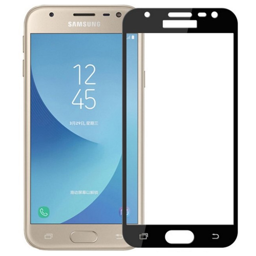 3D/5D защитное стекло MyPads для Samsung Galaxy J2 Pro (2018) SM-J250/ J250F/DS с закругленными изогнутыми краями которое полностью закрывает экран / дисплей по краям с олеофобным покрытием