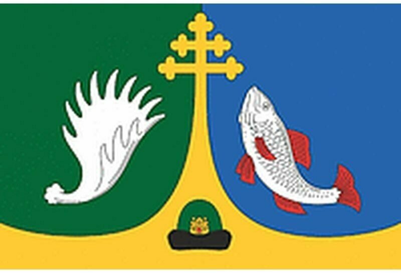 Флаг Клепиковского района. Размер 135x90 см.