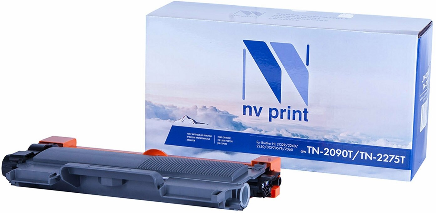 Картридж лазерный NV PRINT (NV-TN2090/TN2275) для BROTHER HL-2132R/2240/2250, ресурс 2500 страниц, NVTN2090/TN2275 В комплекте: 1шт.