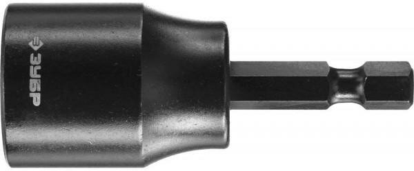 Бита ЗУБР "ПРОФИ" с торцовой головкой, удлиненная, хвостовик E 1/4", 17 мм, 1 шт {26377-17}