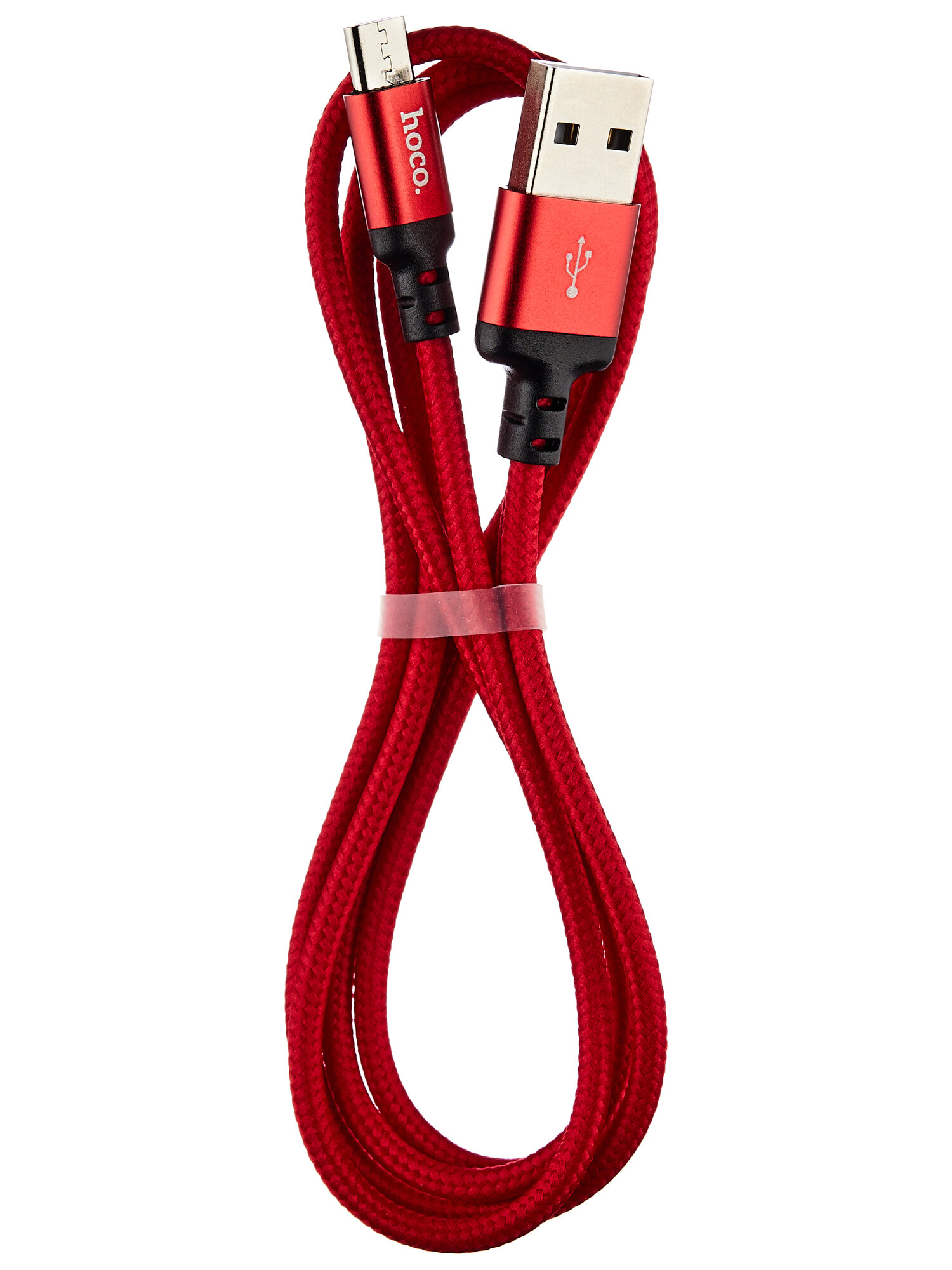 Кабель Hoco X14 Times Speed, USB - microUSB, 2A, 1м, красный