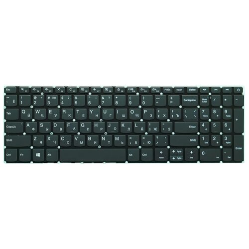 Клавиатура для ноутбука Lenovo IdeaPad 320-15ABR, 320-15IAP, 320-15AST, 320-15IKB, 320-15ISK, 5000-15, 520-15ikb серая, без рамки рамка корпуса ноутбука lenovo 320 15 320 15isk 320 15iap 320 15abr 320 15ikb 330 15ikb ap13r000200