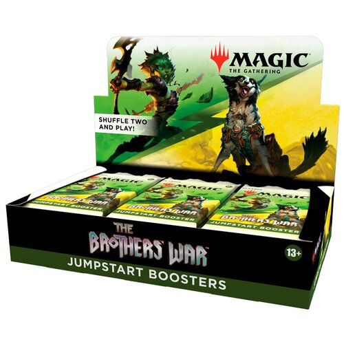 Дополнение для настольной ККИ MTG: Дисплей Jumpstart бустеров издания The Brothers' War на английском языке дополнение для настольной игры mtg бустер издания jumpstart 2022 на английском языке