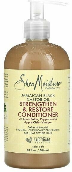 Shea Moisture, Jamaican Black Castor Oil Conditioner, Кондиционер с ямайским черным касторовым маслом, 384мл