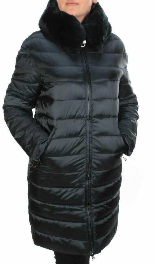 Куртка , женская зимняя, средней длины, размер 52, черный