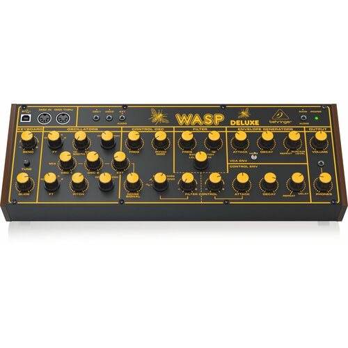 Behringer WASP DELUXE Гибридный синтезатор taidacent uaf42 universal active filter module high pass low pass band pass filtering tunable active band pass filter module