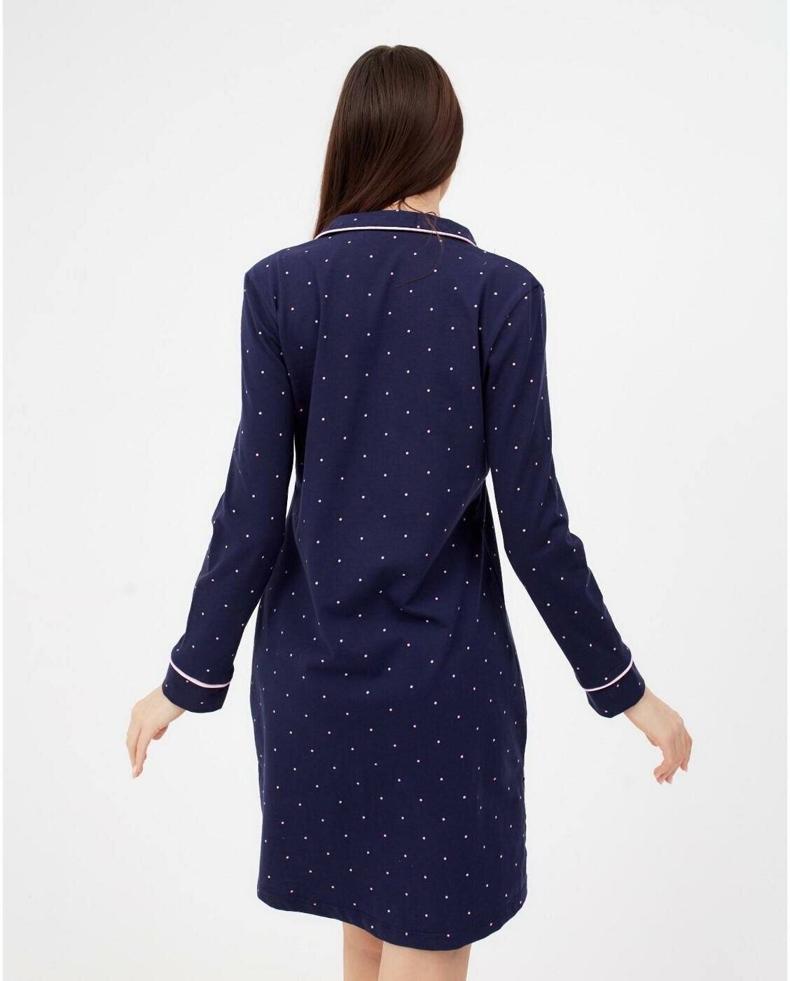 Платье Kaftan, длинный рукав, карманы, размер 48-50, синий - фотография № 15